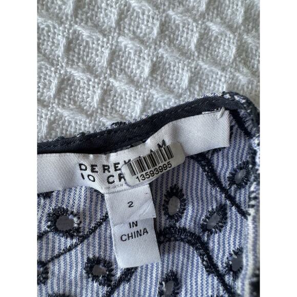 derek lam Crosby top eyelet blue S 100% Cotton - Picture 6 of 9